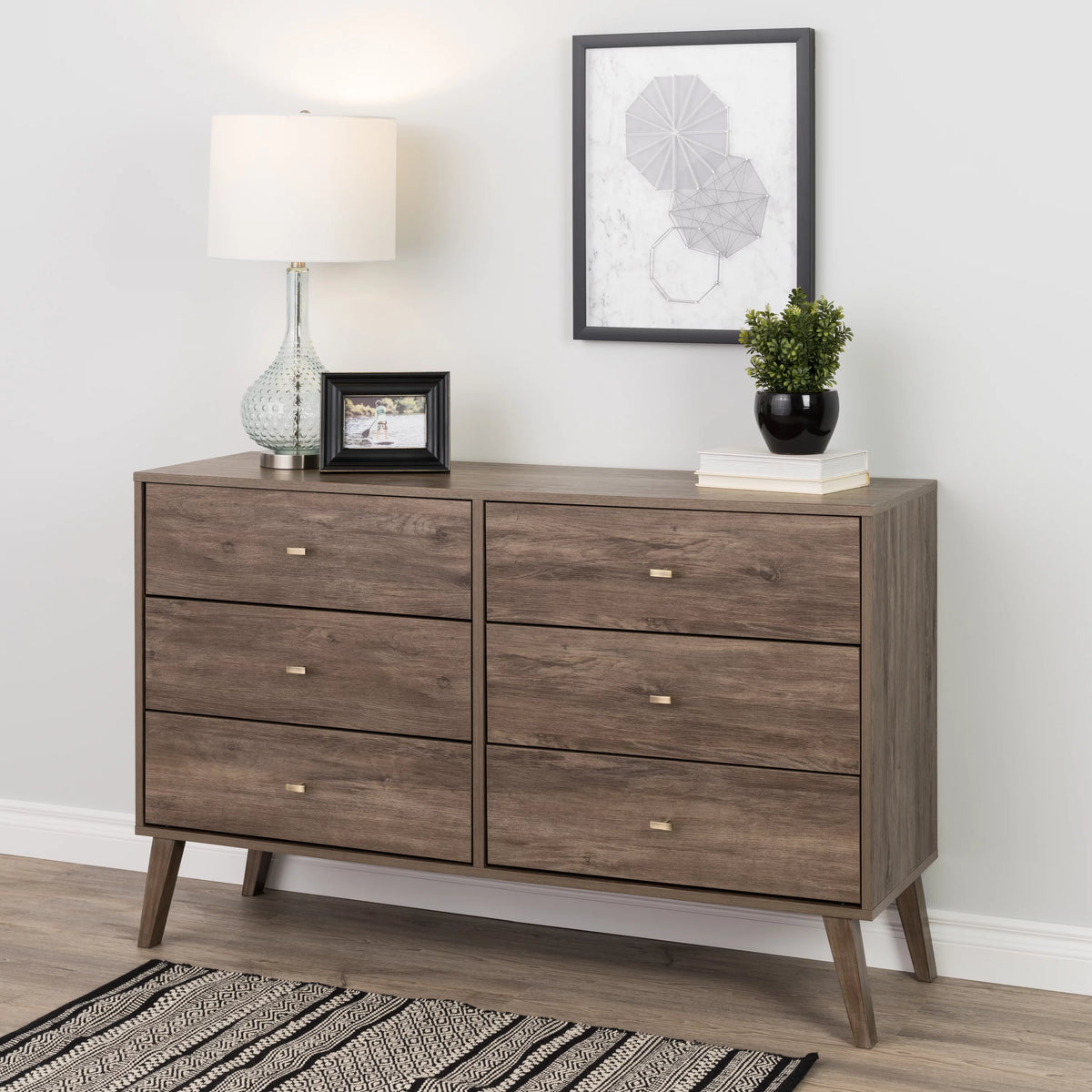 6 Drawer Wooden Dresser W641782