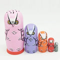 5Pcs/Set Wood Matryoshka Dolls O848154