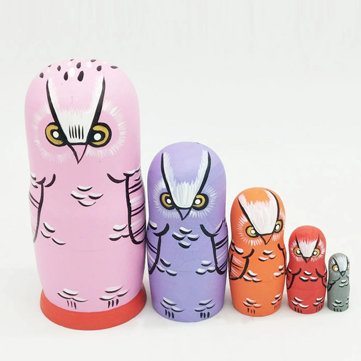 5Pcs/Set Wood Matryoshka Dolls O848154