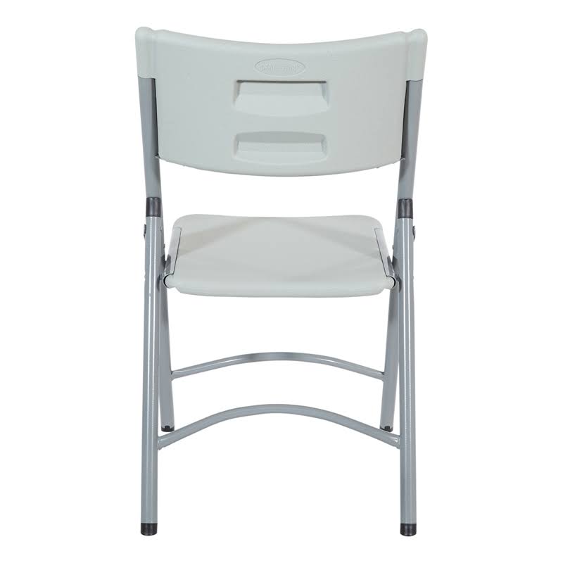 White/Grey Plastic Resin Chair 4 Pack O854