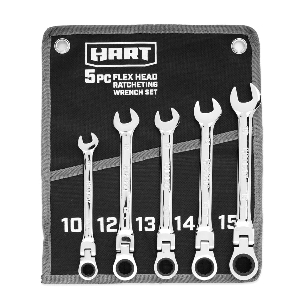5-Piece Flex Head Ratcheting Wrench Set X653