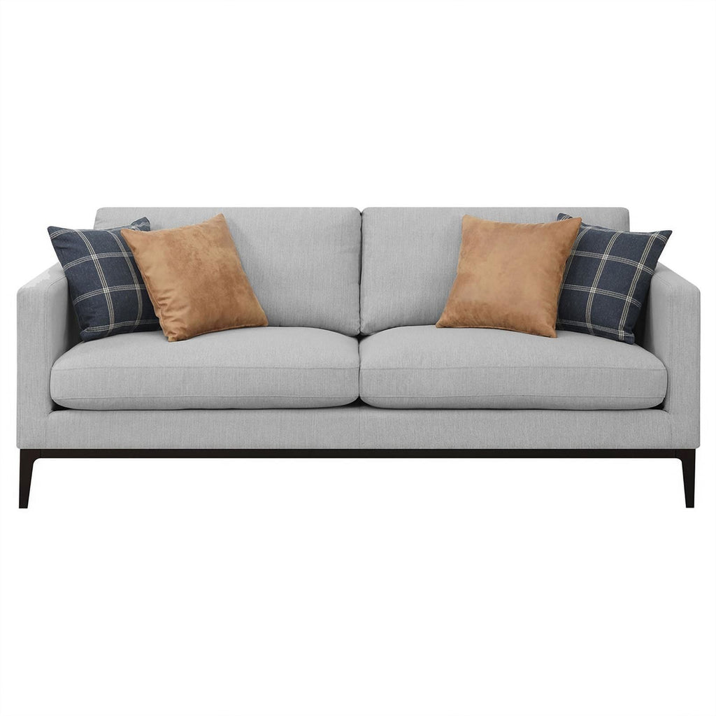 Light Gray 3-piece Fabric Living Room Set V194747