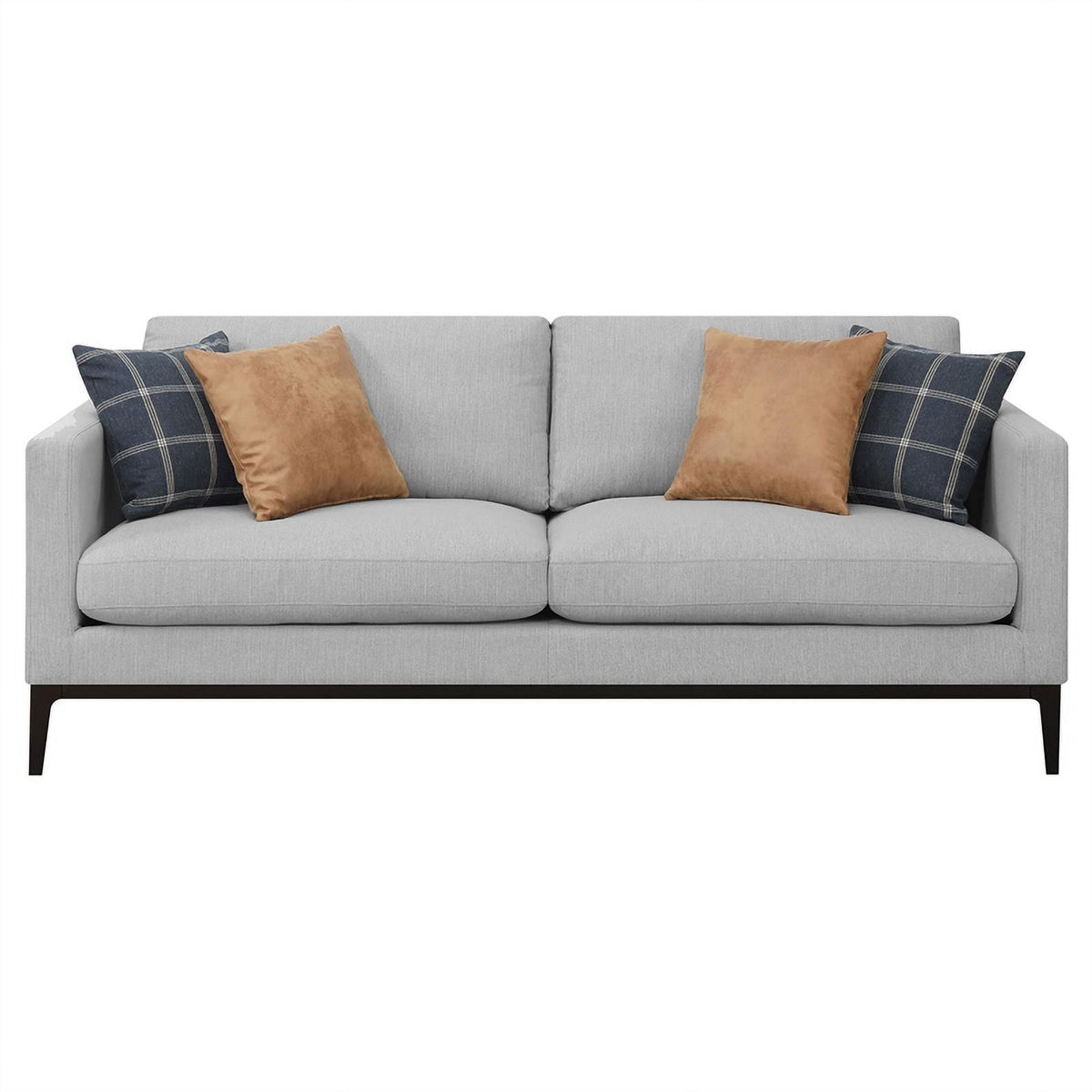 Light Gray 3-piece Fabric Living Room Set V194747