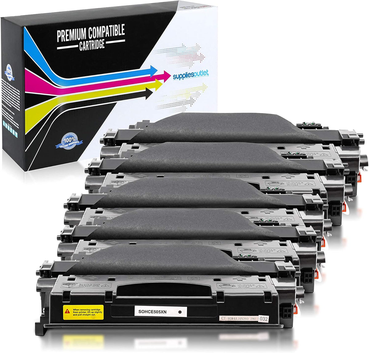 Black 5 Pack Toner Cartridge F645433