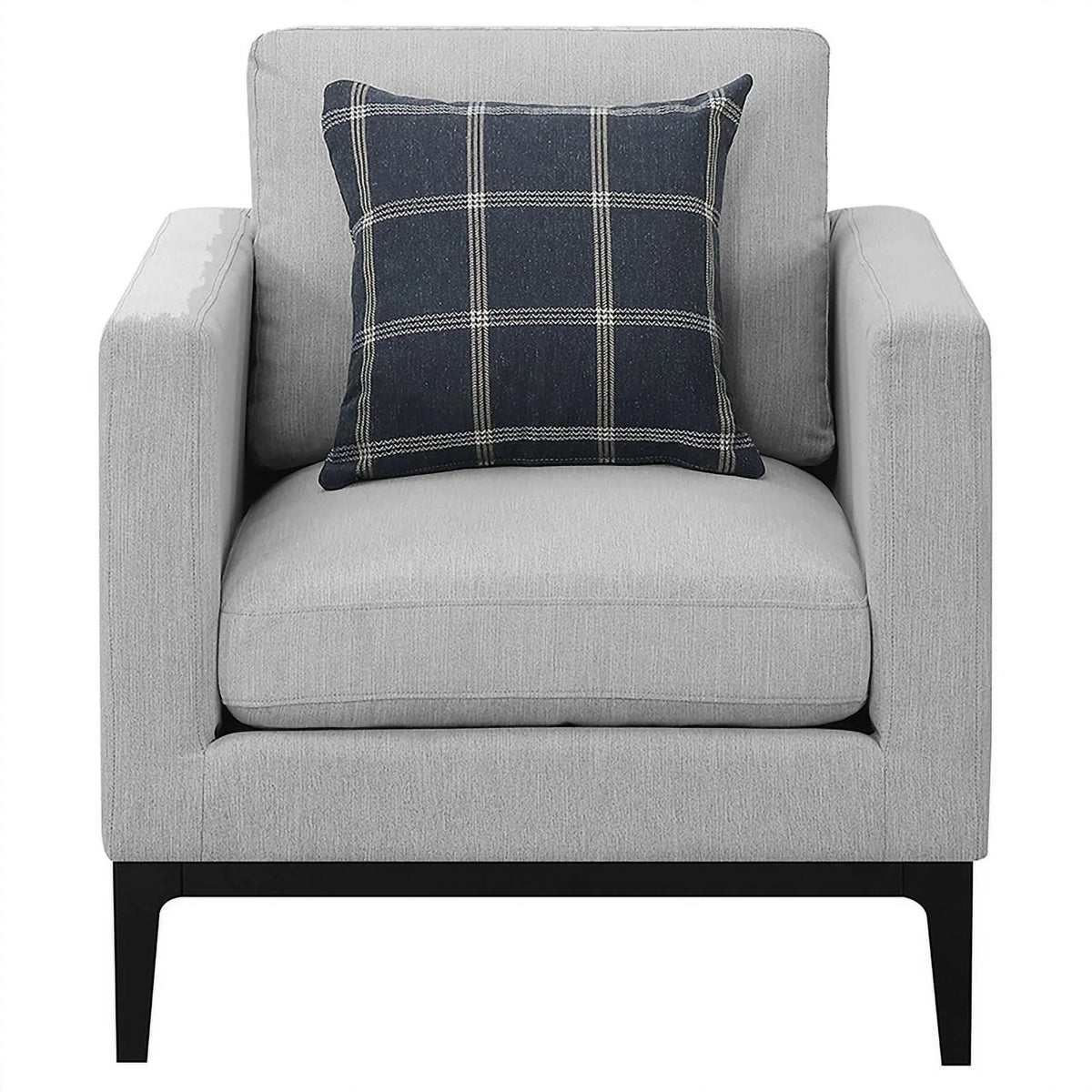 Light Gray 3-piece Fabric Living Room Set V194747