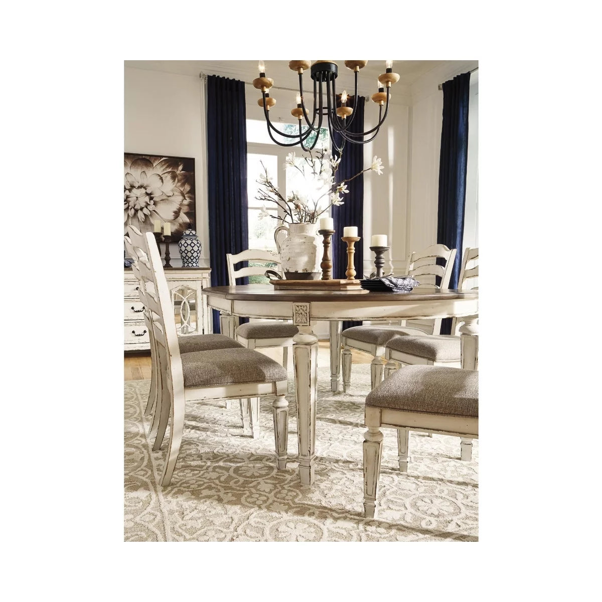 White Dining Room Chair Set of 2 K868