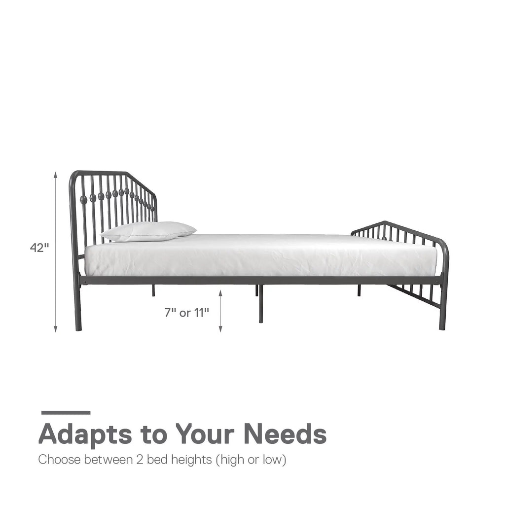 Queen Black Metal Bed E92024
