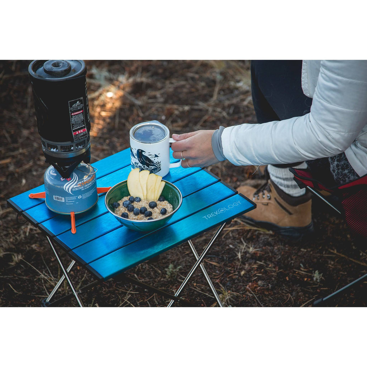 Portable Camping Side Tables Aluminum Table Top N55481