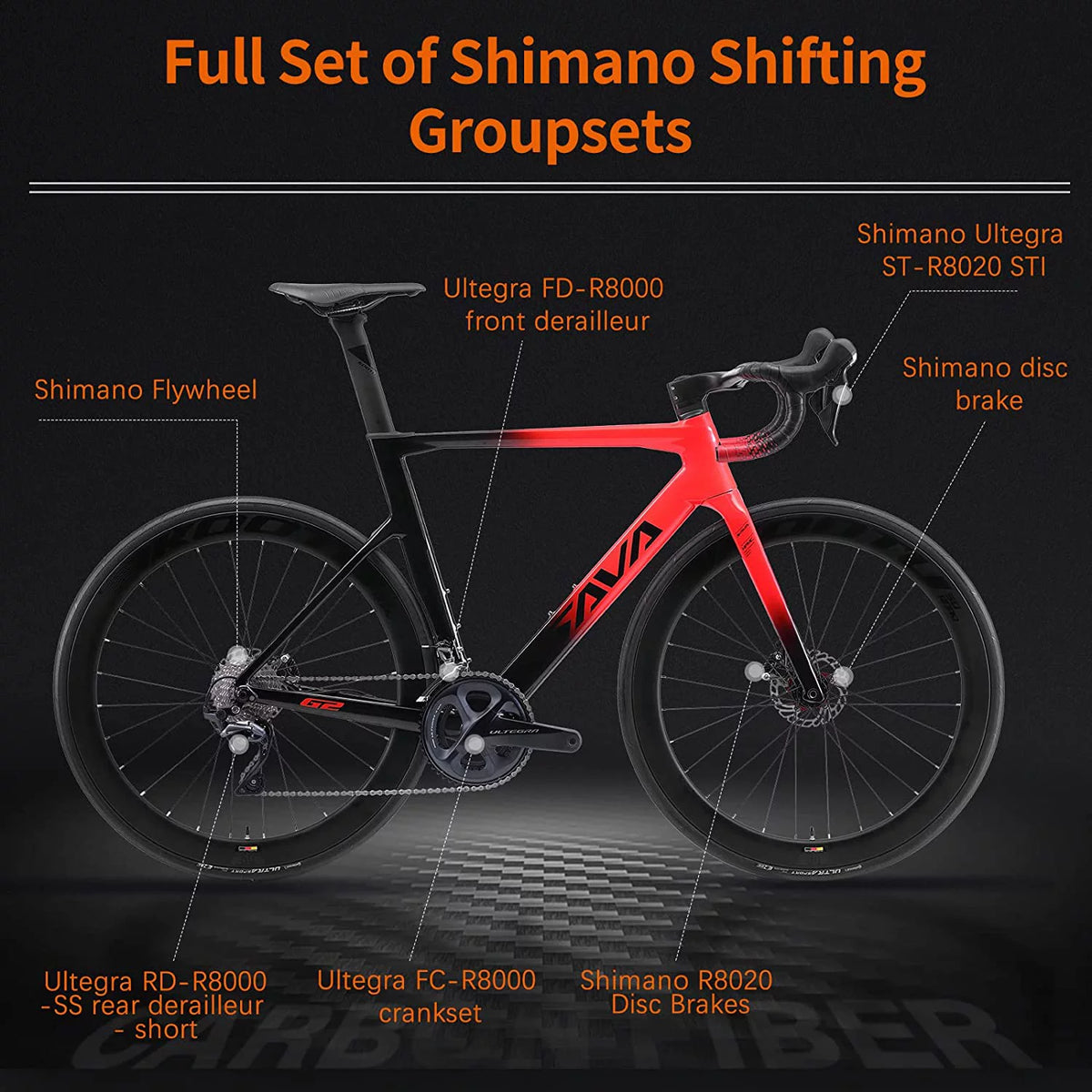Carbon Fiber 22 Speed Road Bike Z911434