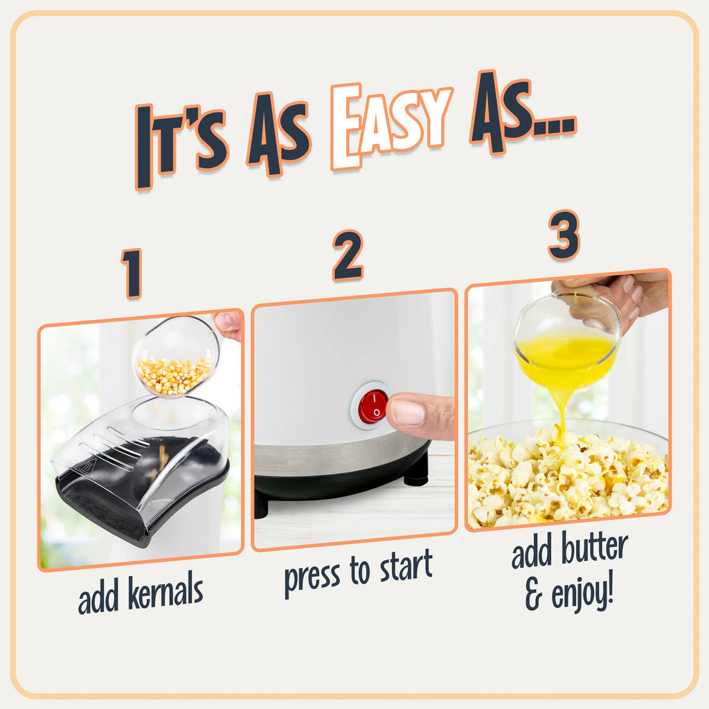 White Popcorn Maker W2023