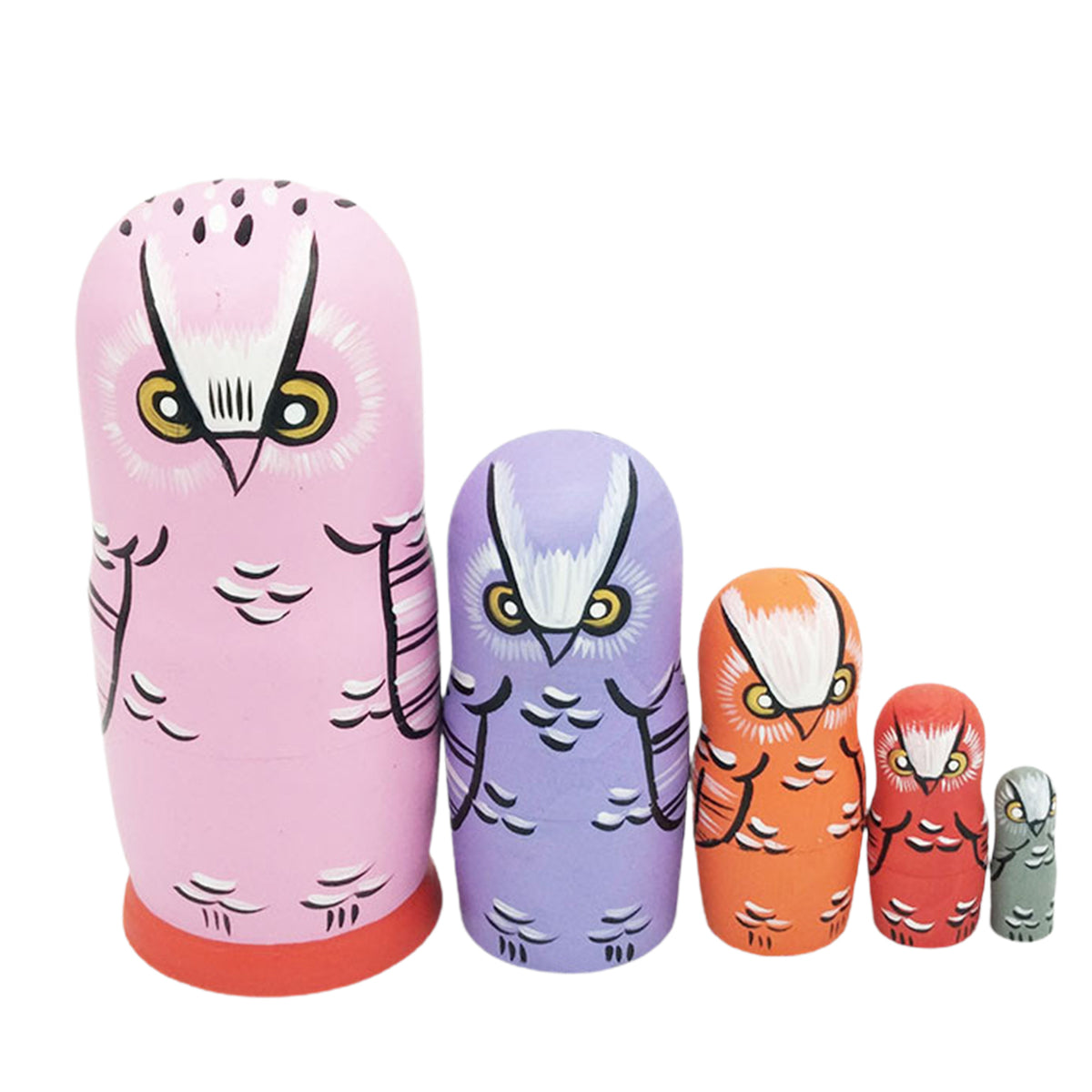 5Pcs/Set Wood Matryoshka Dolls O848154