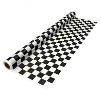 Shiny Black and White Checkered Car Wrap Decorative Vinyl Film 152cm x 100cm Z308