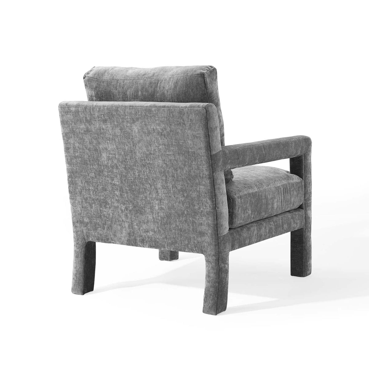 Gray Crushed Velvet Armchair L59421