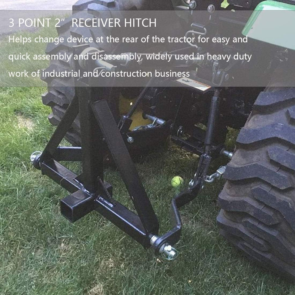 Heavy Duty 3 Point 2 Inch Receiver Drawbar Hitch Adapter for Tractor T792308