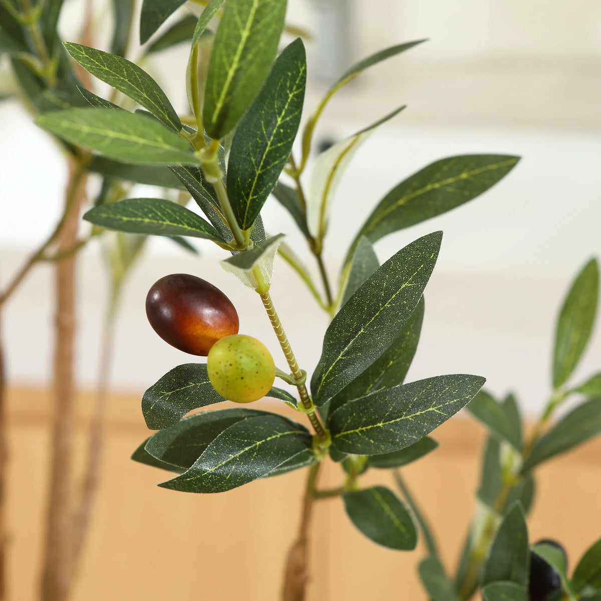 6 ft Artificial Olive Plant with Fruits P9845