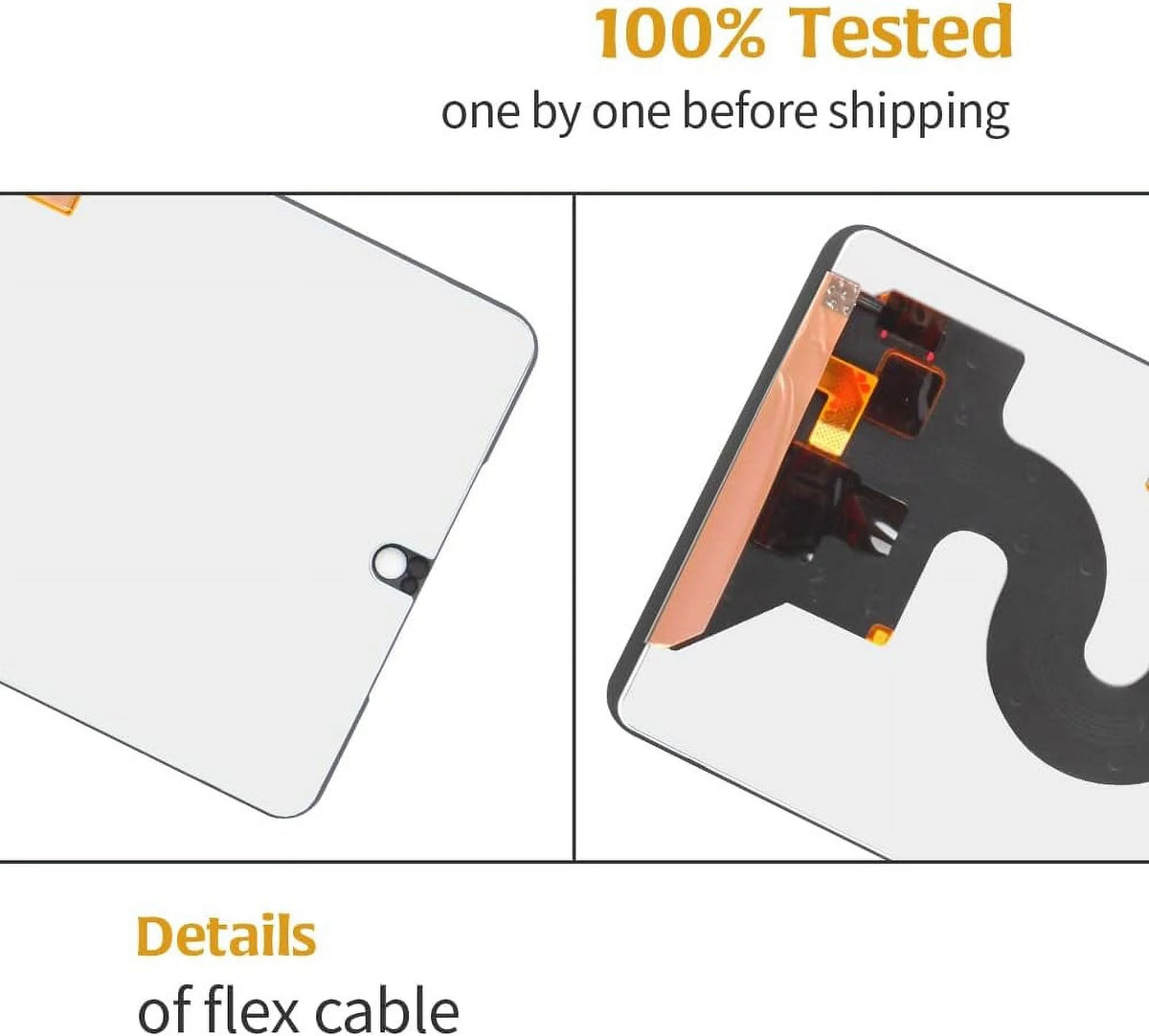 Black 5.7 Inch LCD Display Screen Replacement with Tools G306