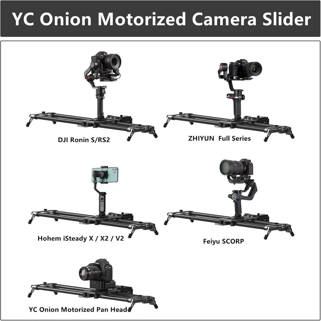 Motorized Camera Slider 60cm Carbon Fiber with APP Control M741