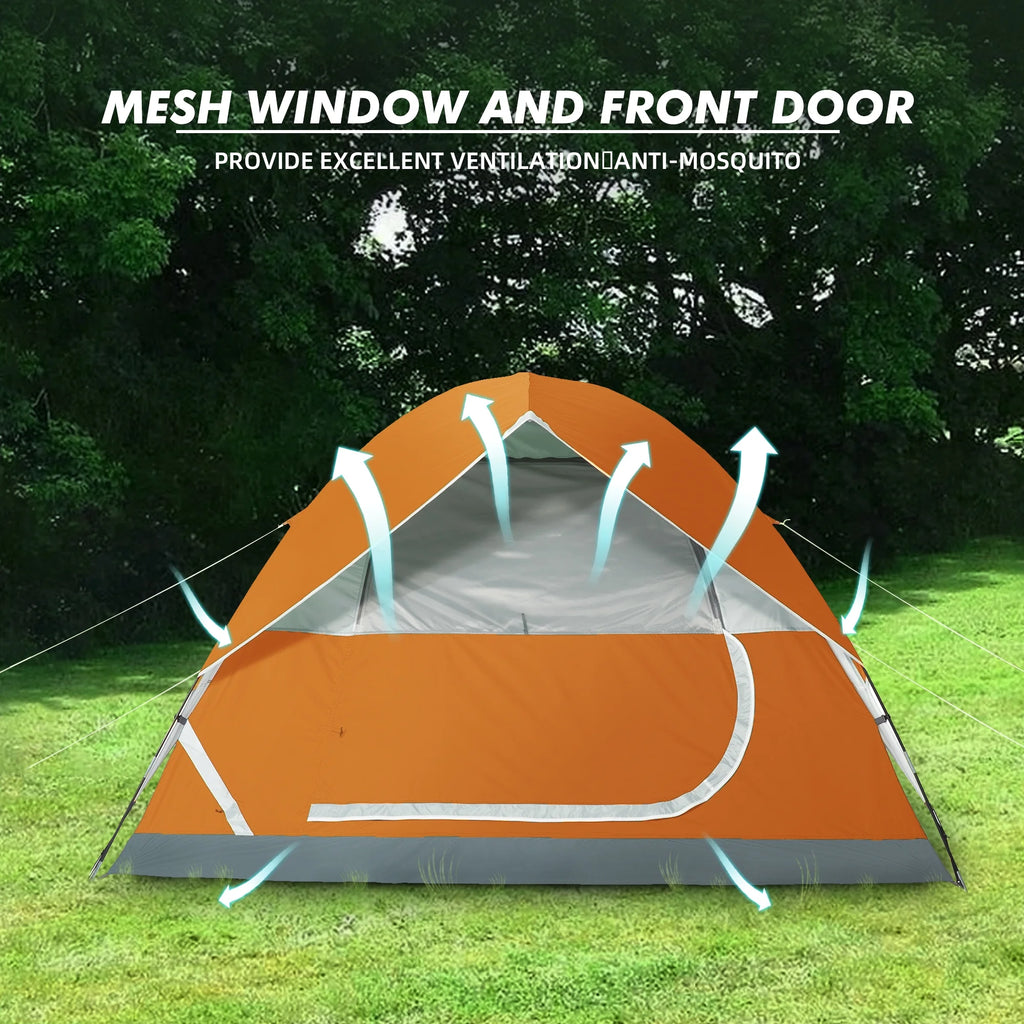 3-4 Person Waterproof Lightweight Dome Camping Tent with Carry Bag Z5302
