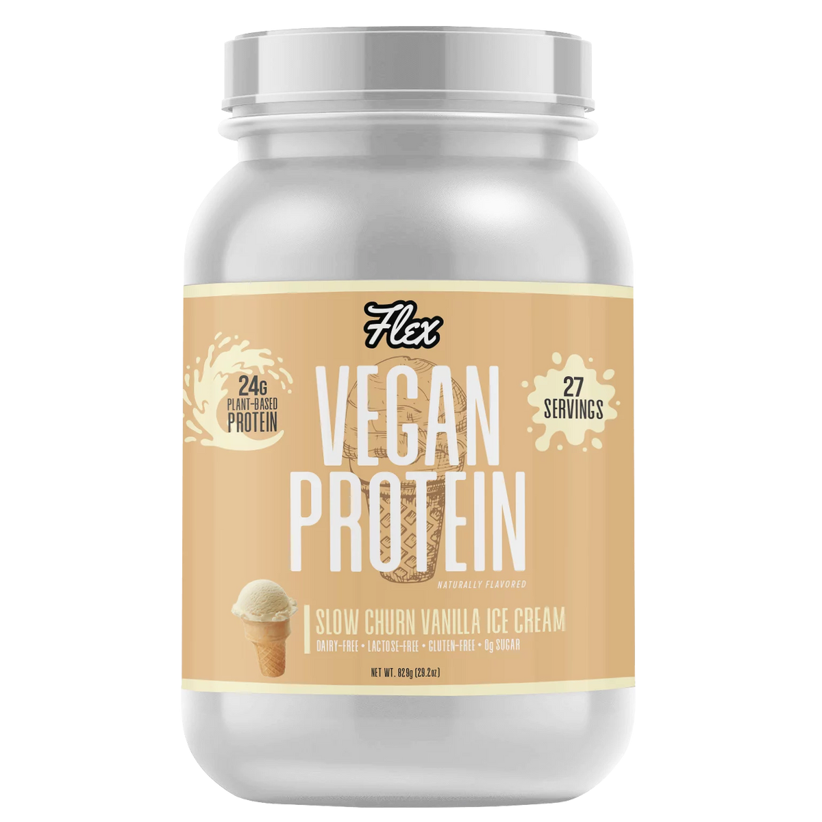 Vanilla Vegan Protein Powder with 24g of Protein, 27 Servings P74308