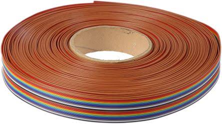 20 Way Unscreened Flat Ribbon Cable, 25.4 mm Width, 25m S91854