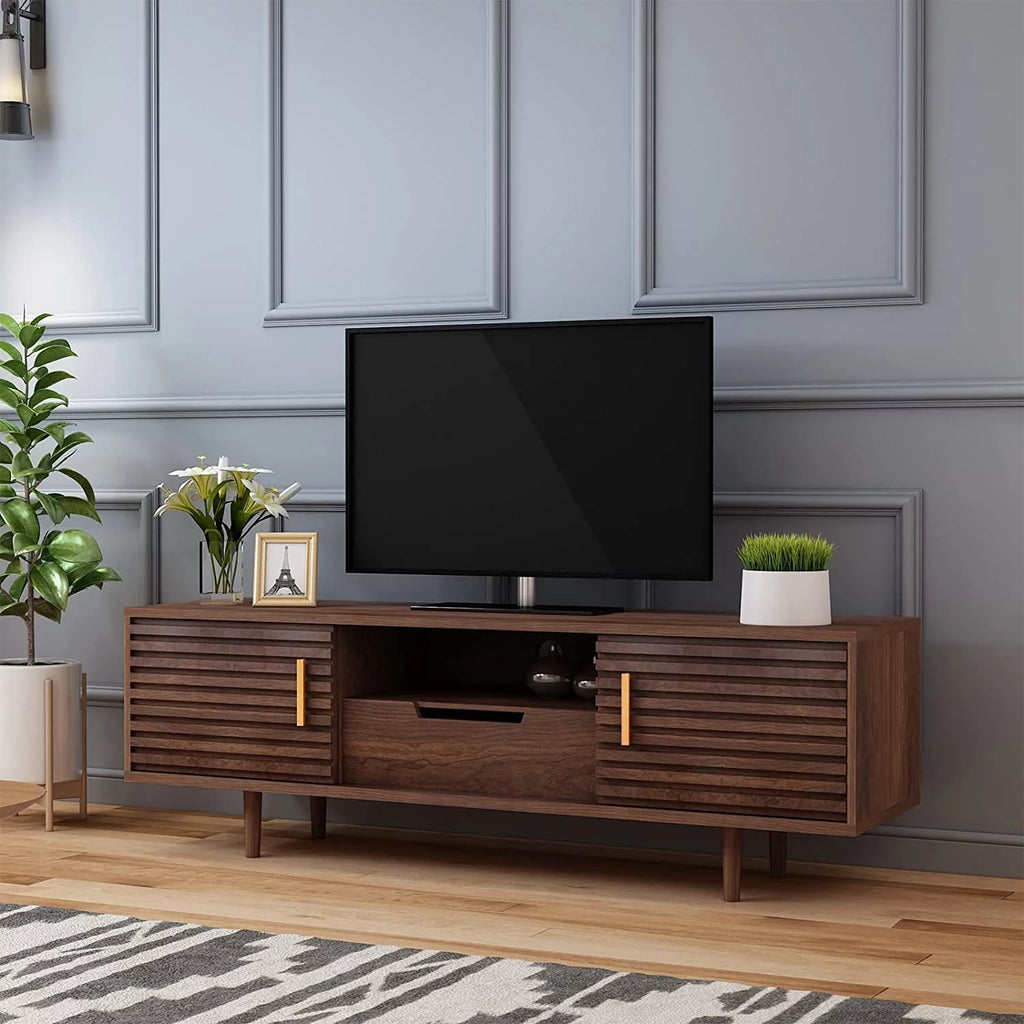 Mid-Century Modern TV Stand Media Console Cabinet B5463