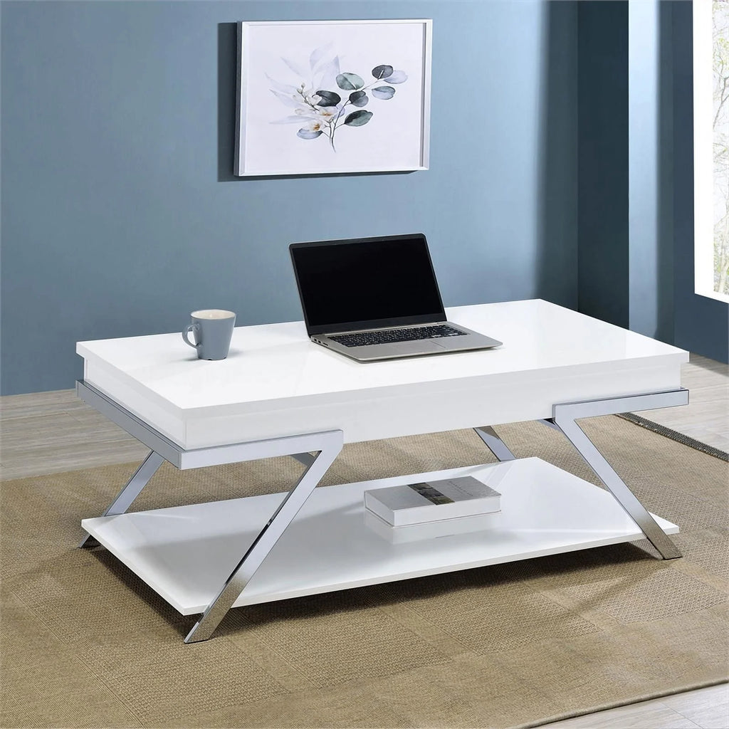 Contemporary Wood Lift Top Coffee Table O3353
