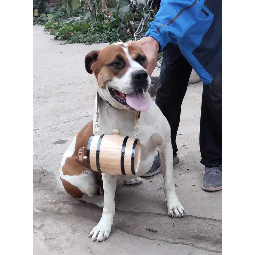 Saint Bernard Barrel Collar 1/2 Liter Size Keg with Adjustable Hoops T1376