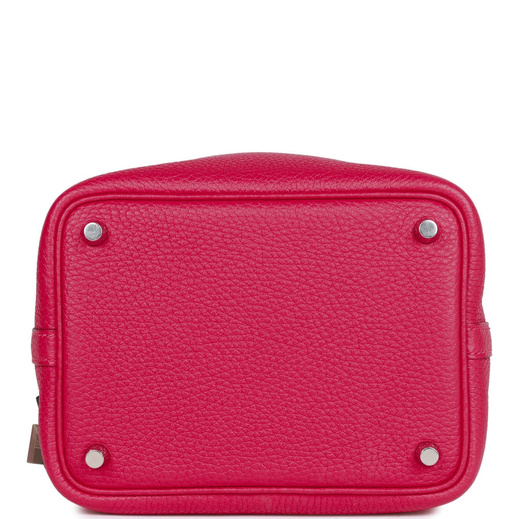 Framboise Clemence and Matte Alligator Touch 18 Picotin Lock N4079