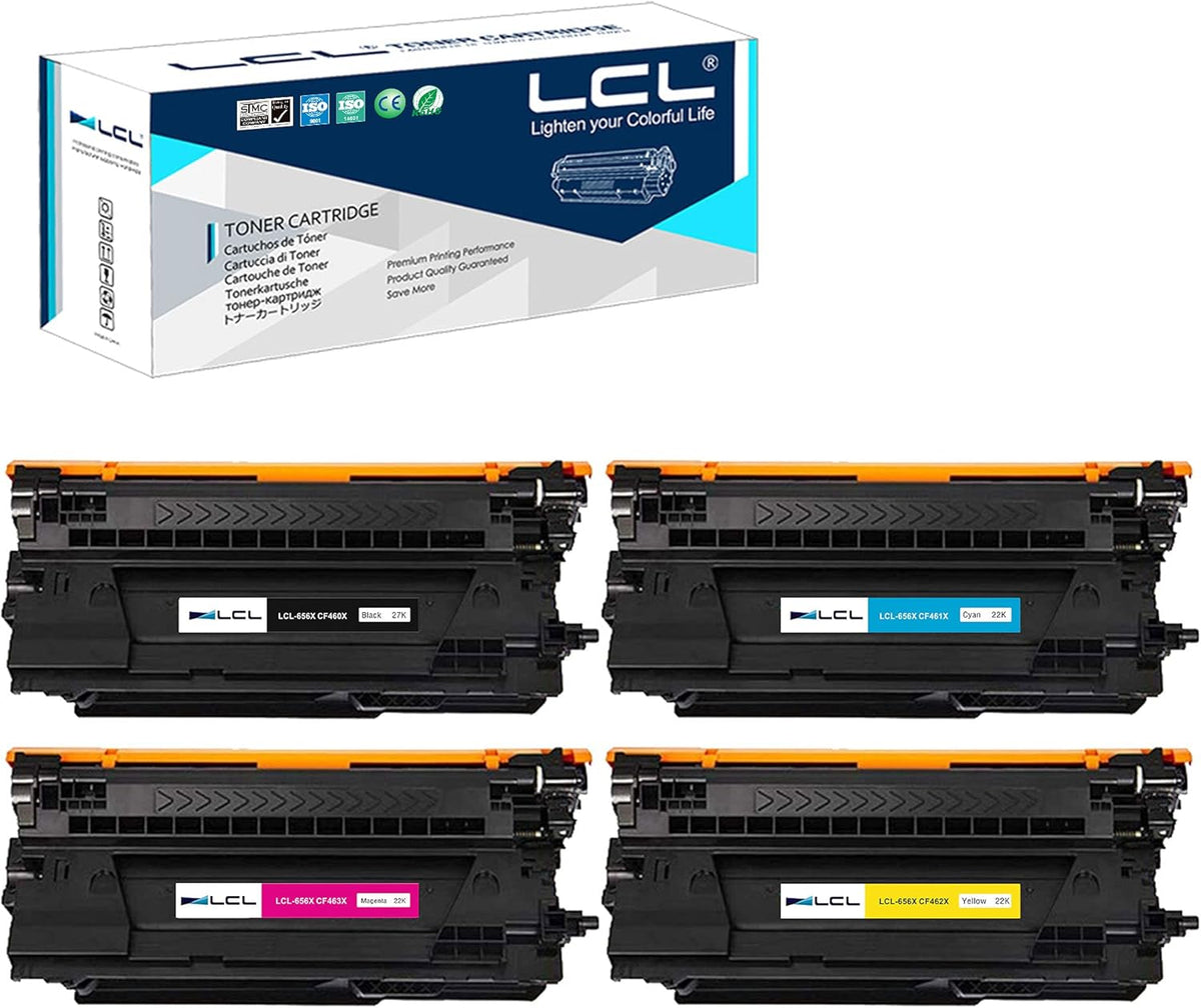 4-Pack Black Cyan Magenta Yellow Toner Cartridge E9566