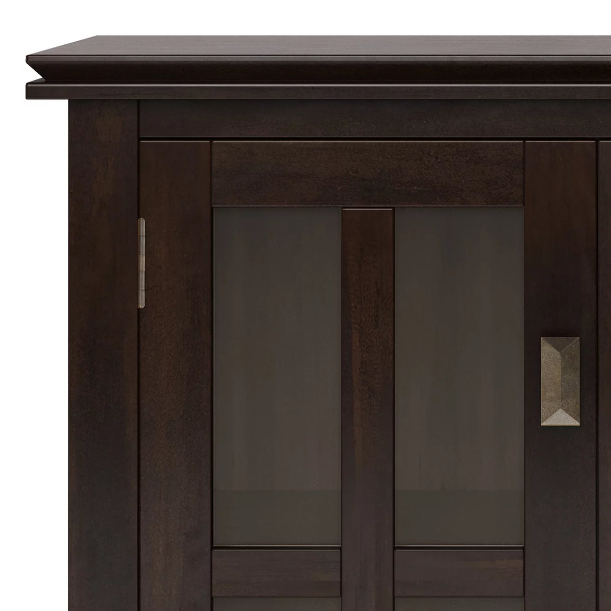 Solid Wood 30 inch Wide Low Storage Cabinet in Tobacco Brown T530