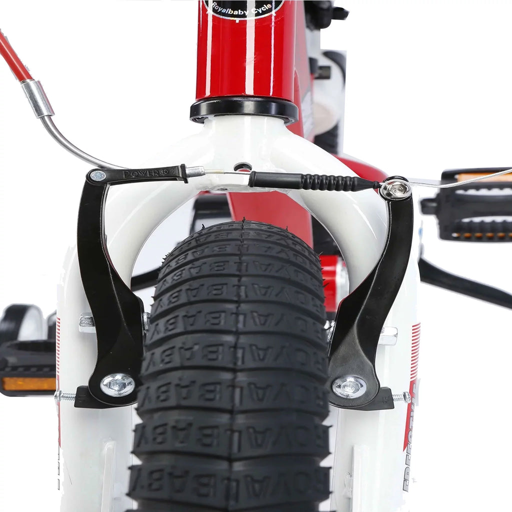 Red Kids Bike with Training Wheels Y4017