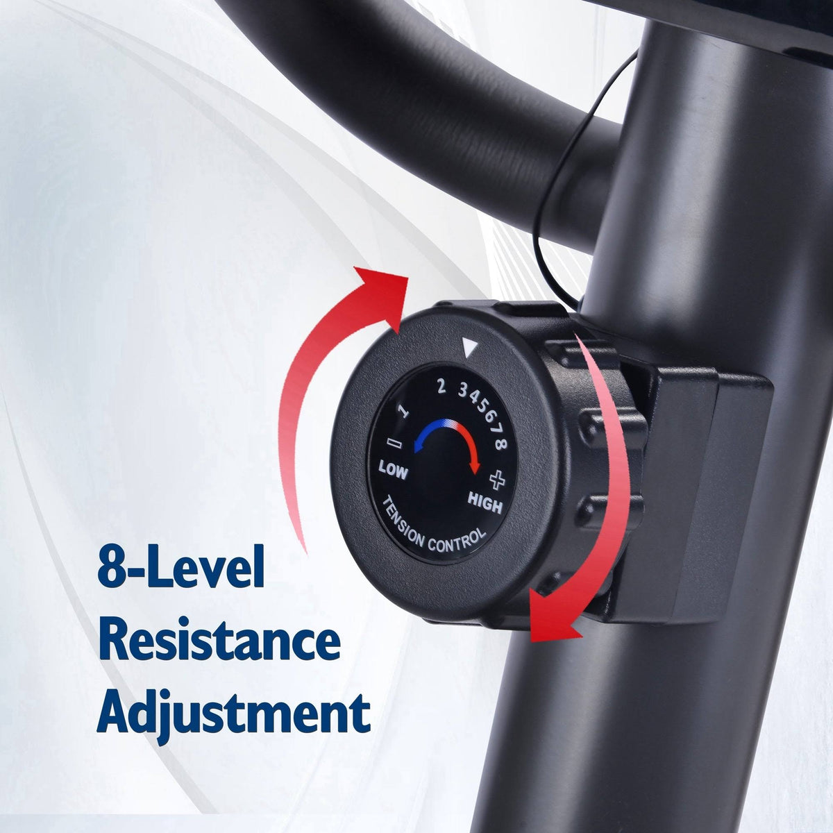 Elliptical Trainer Machine Upright Exercise Bike with 8-Level Magnetic Resistance S52561