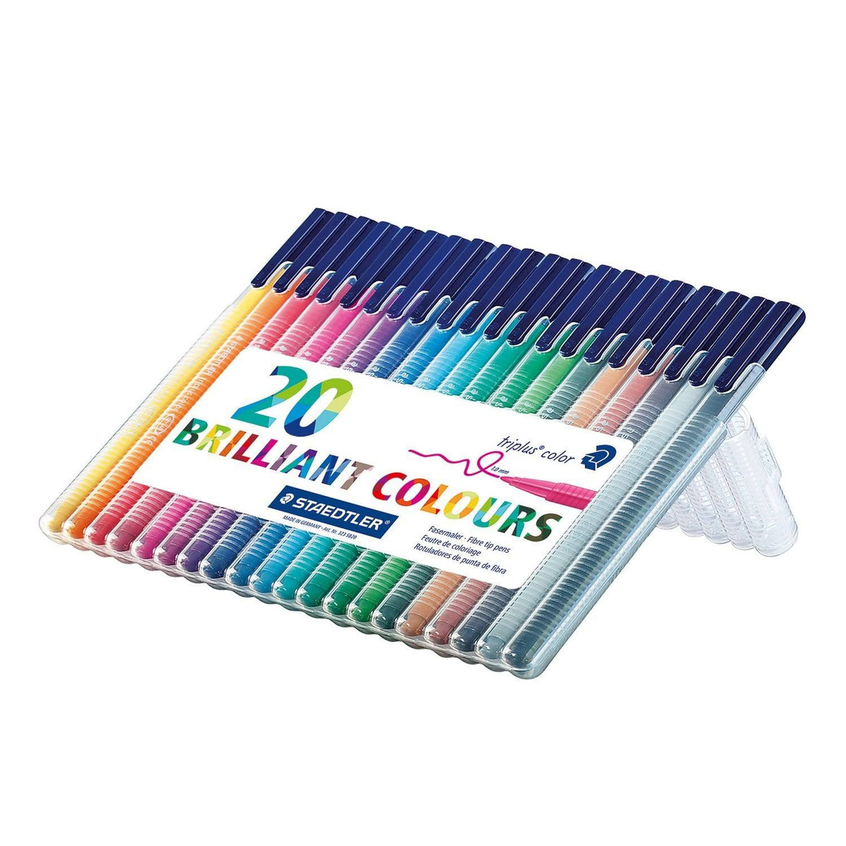 1.0 mm Assorted Colours Fibre-Tip Pens Pack of 20 R935030