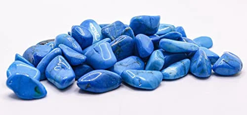 1 lb Blue Howlite Tumbled Stone Crystal E75495