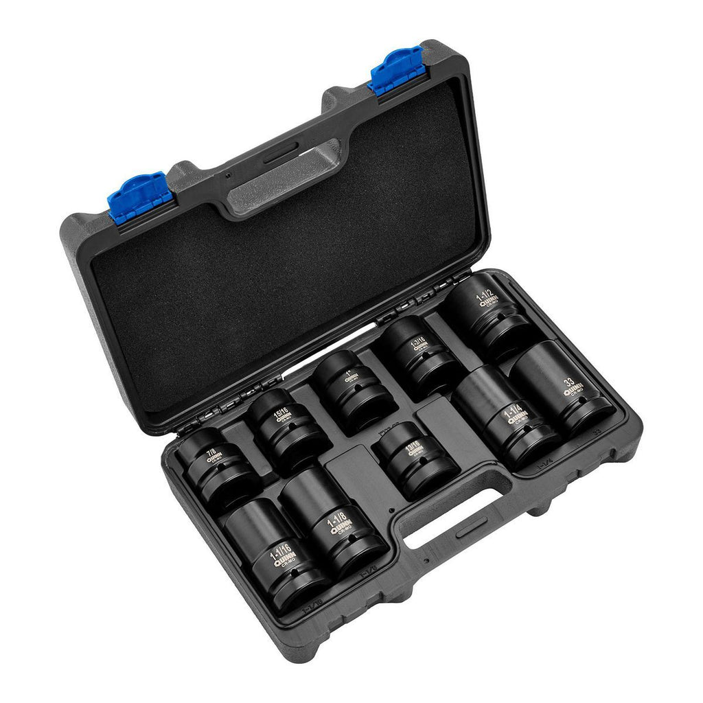 1 in. Drive SAE and Metric Impact Set, 10-Piece A361