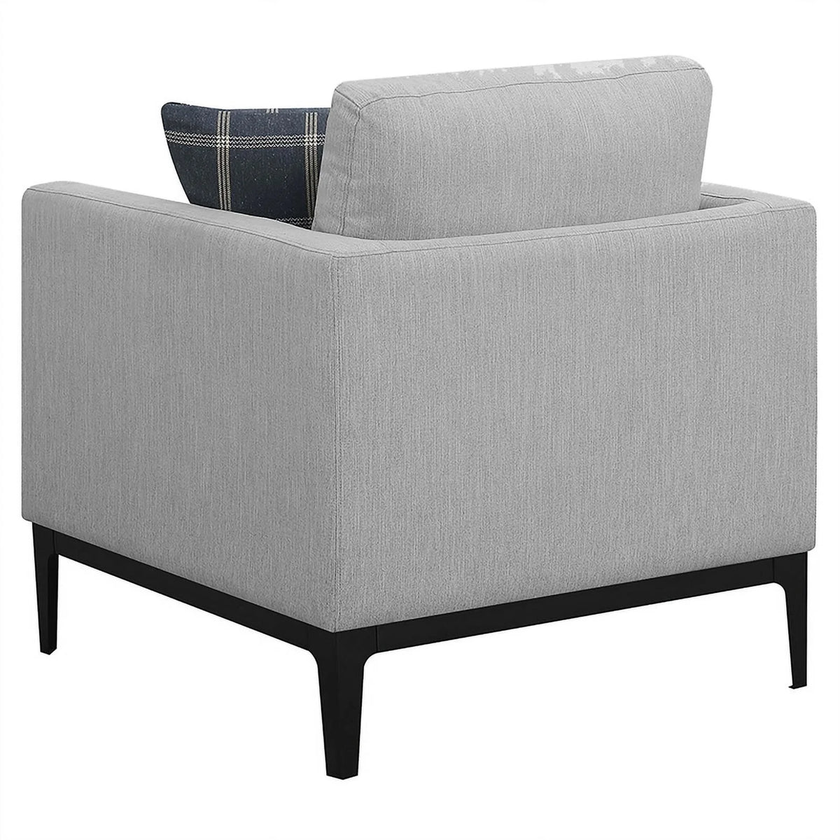 Light Gray 3-piece Fabric Living Room Set V194747