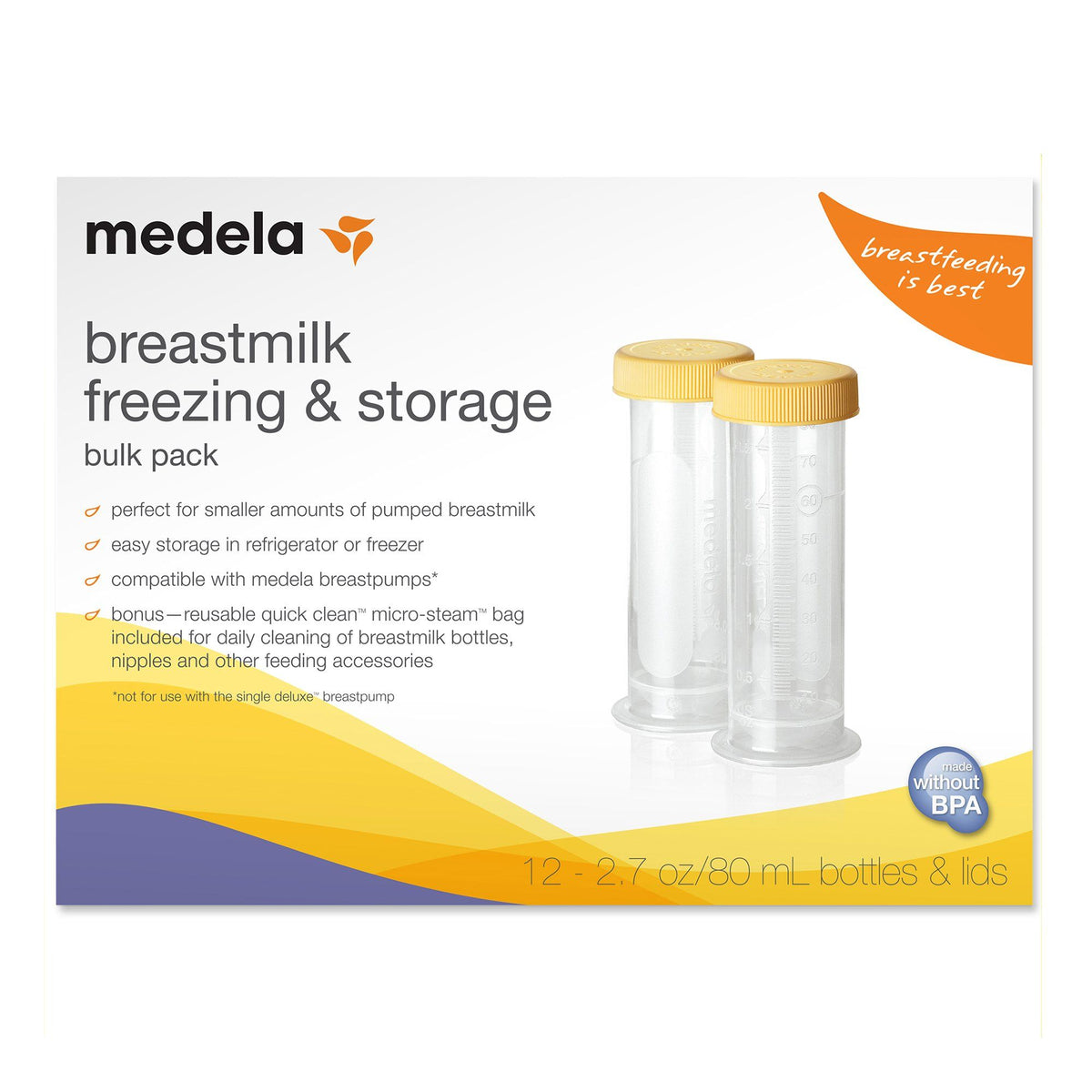 Breast Milk Storage Bottle, 2.7-ounce capacity D527152