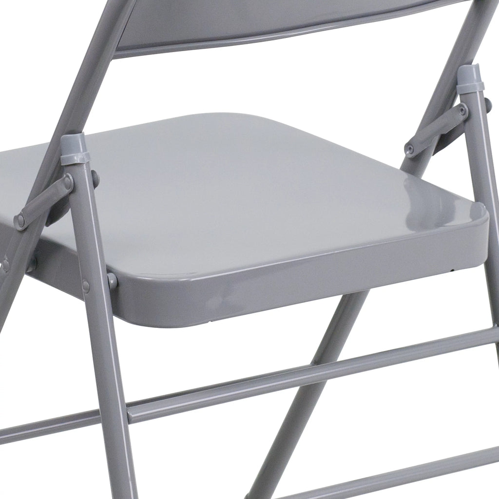 Gray Metal Folding Chair U820