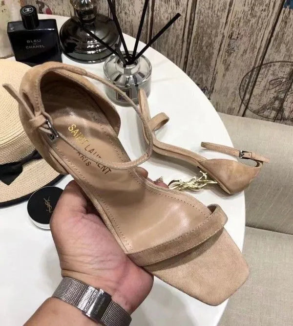 Beige Suede Sandals U844