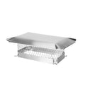 18 in. x 9 in. Bolt-On Single Flue Chimney Cap in Stainless Steel P1536