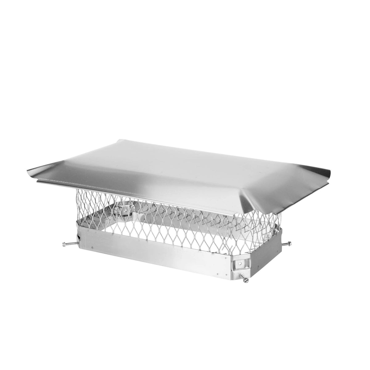 18 in. x 9 in. Bolt-On Single Flue Chimney Cap in Stainless Steel P1536