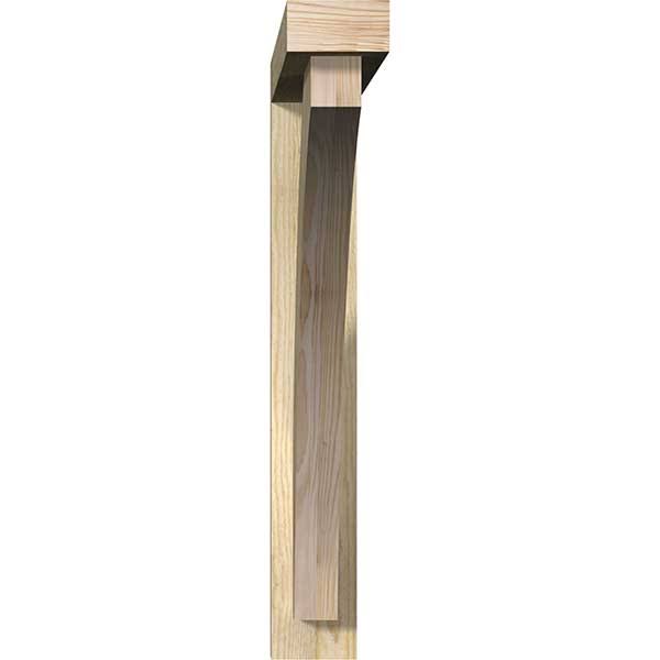 Thorton Block Rough Sawn Bracket with Offset Brace, Douglas Fir S8963