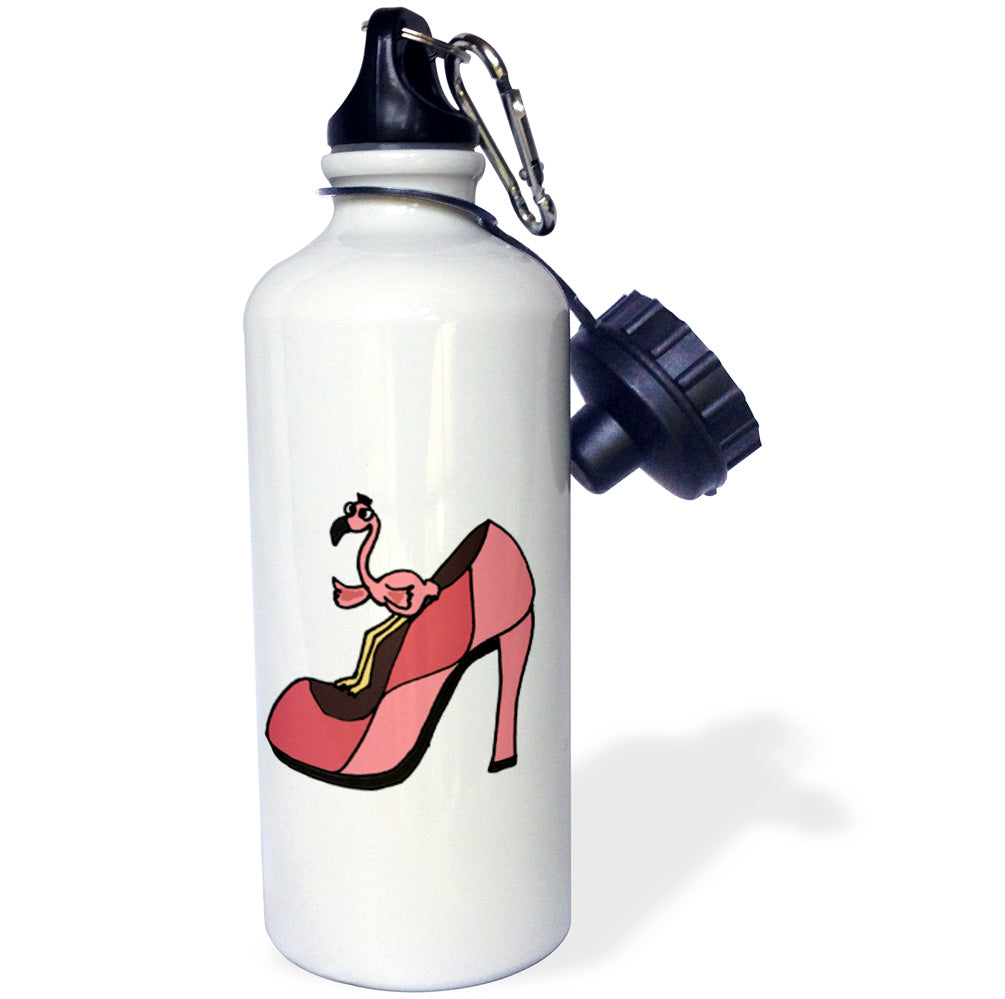 Pink Flamingo Sports Water Bottle, 21oz E919