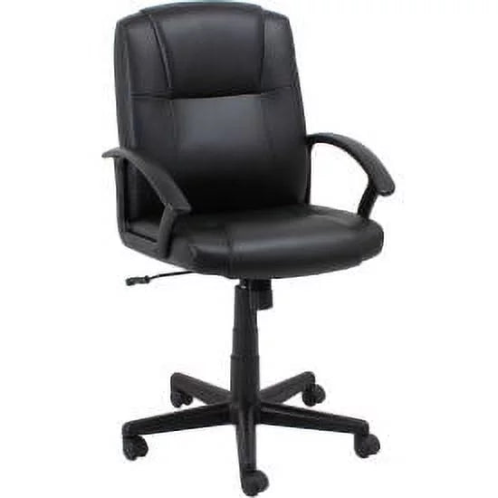 Black Bonded Leather Mid Back Executive Chair H29551
