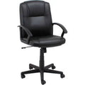 Black Bonded Leather Mid Back Executive Chair H29551