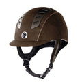 Brown Microfiber Helmet Z1474