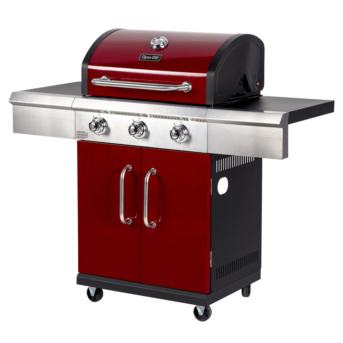 3 Burner Red Propane Gas Grill B349