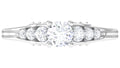 925 Sterling Silver Moissanite Solitaire Ring J61271