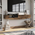 Contemporary 63-inch 1-Shelf Floating TV Console with Drawer and Lift-top Storage M835845