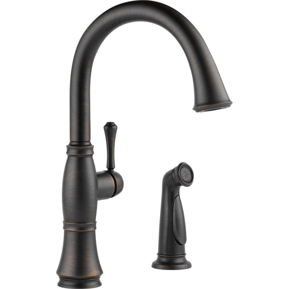 Single Handle Kitchen Faucet with Spray Venetian Bronze K3147